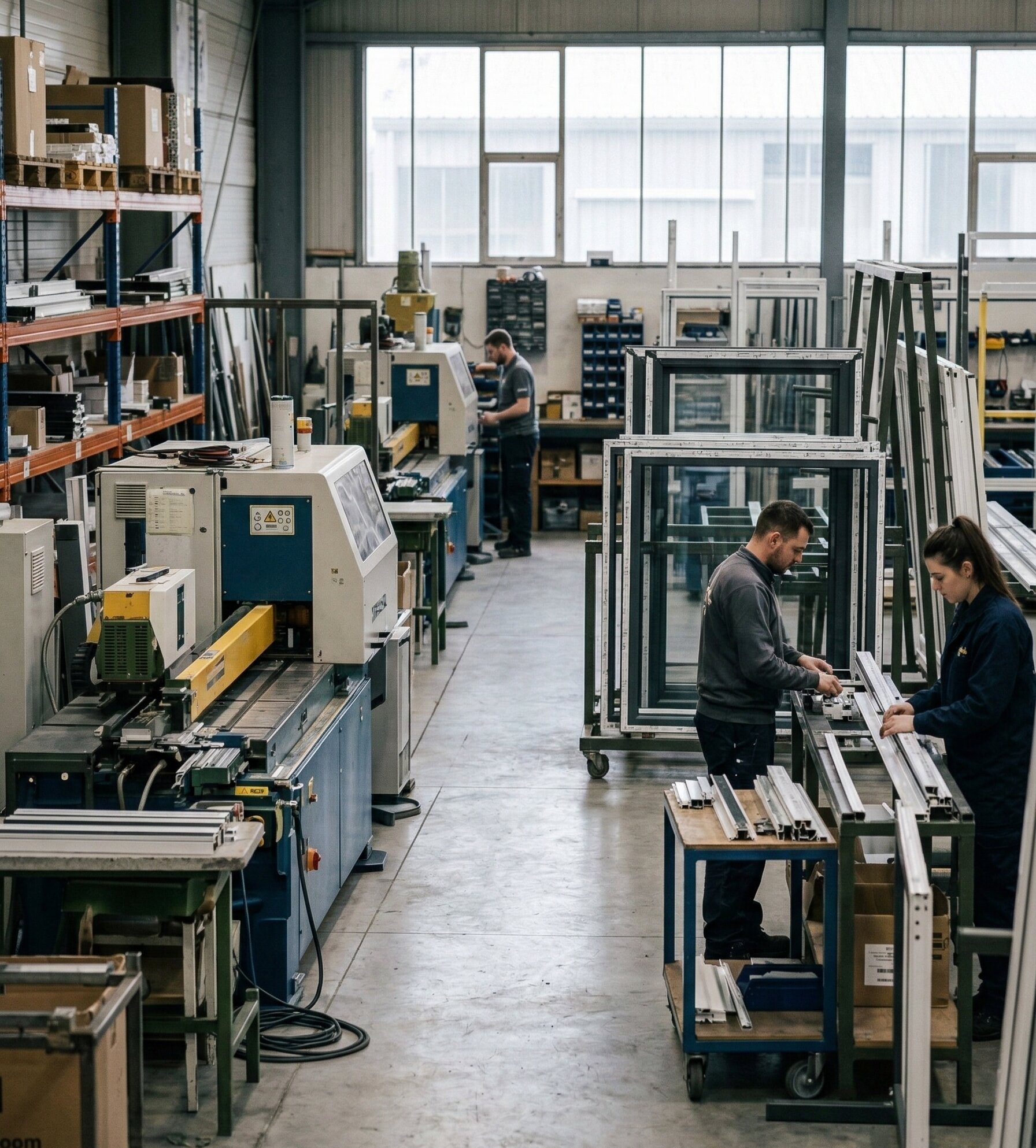 Premium wood-grain effect PVC window installation