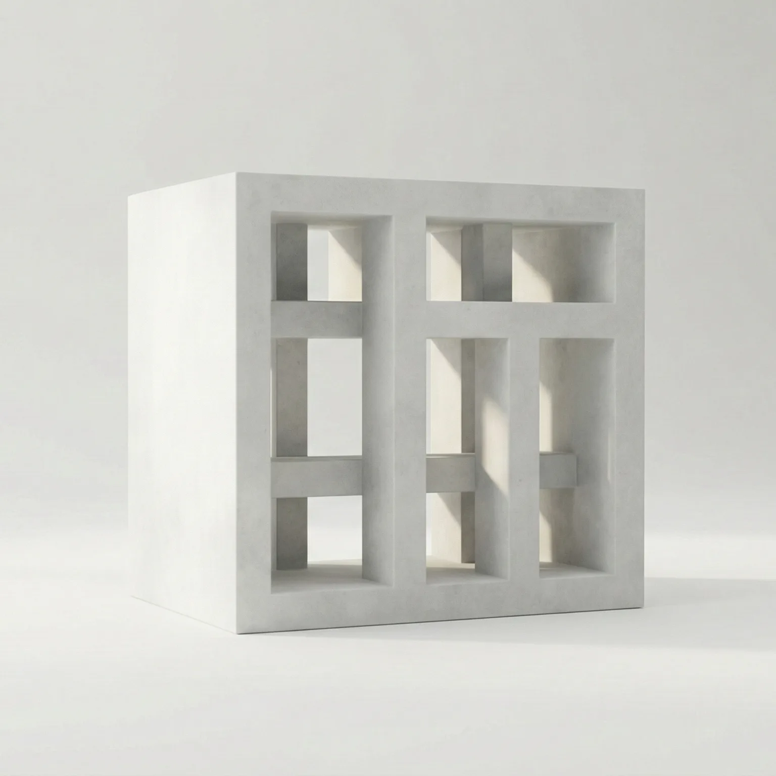 Technical cross-section render of PVC Classic window profile