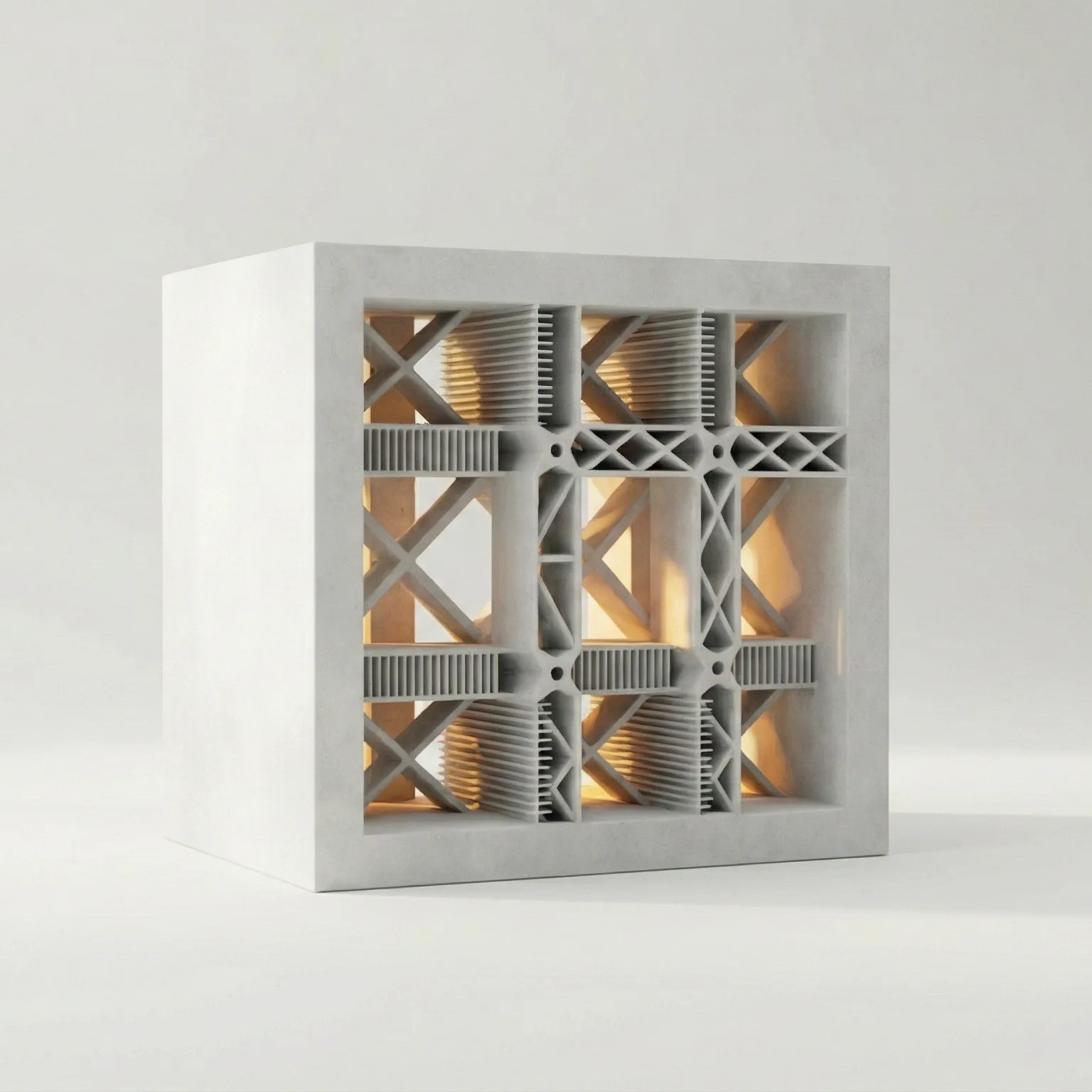 Technical cross-section render of PVC Comfort window profile