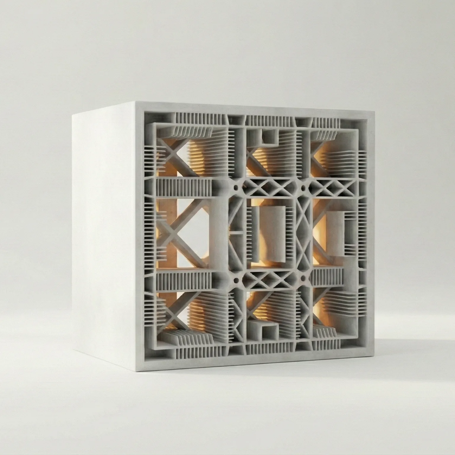 Technical cross-section render of PVC Pro‑Therm passive-house profile