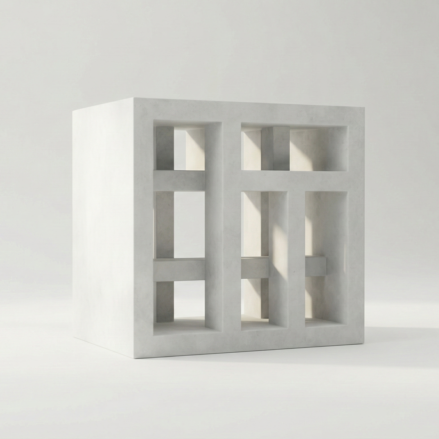 Technical cross-section render of PVC Classic window profile
