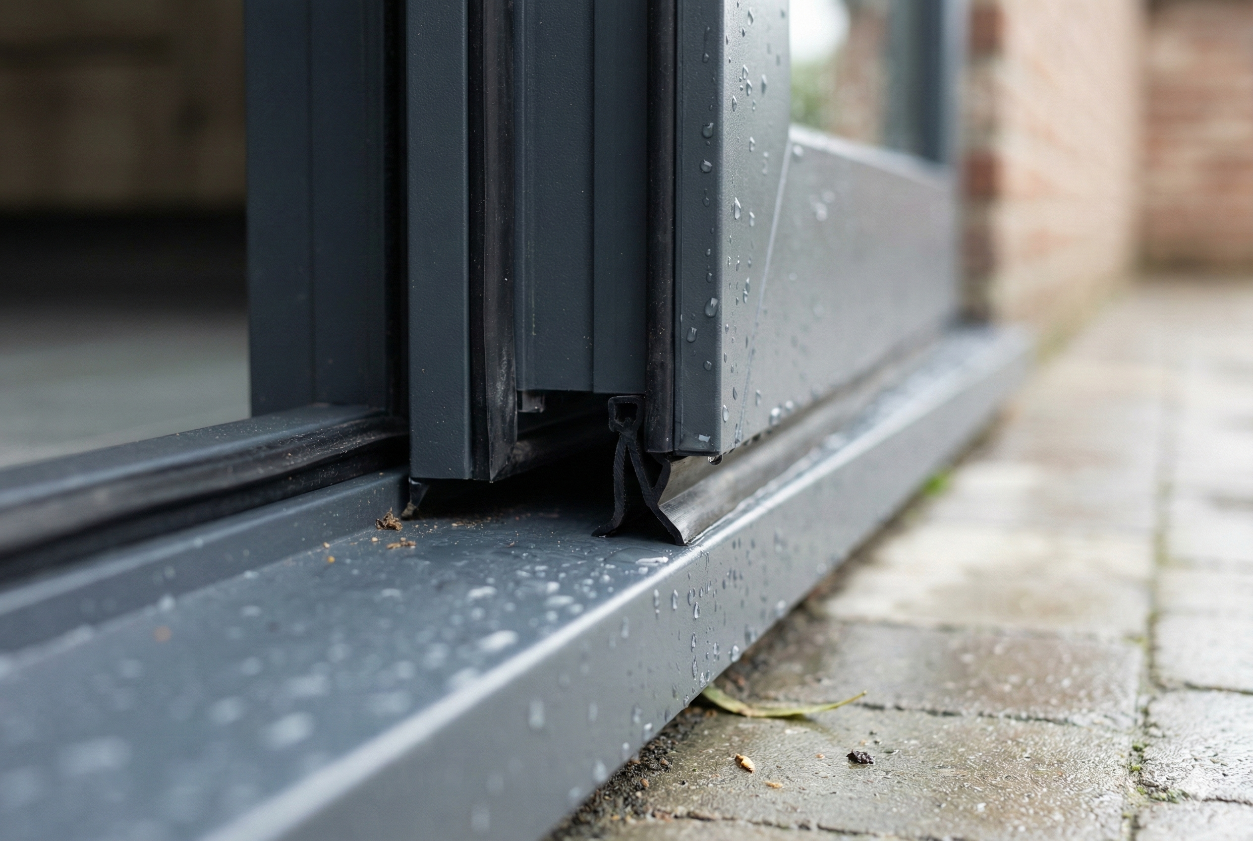Insulated PVC front door with weather sealing